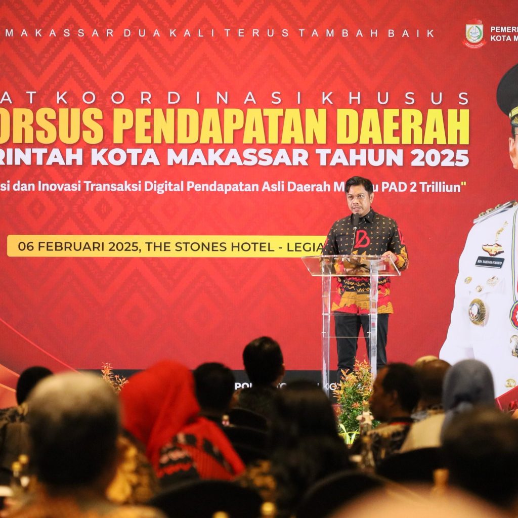 Rakorsus Pendapatan, Kota Makassar Targetkan PAD 2025 Tembus Rp 2 T