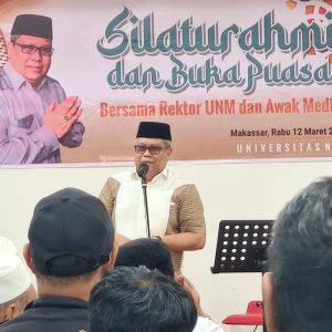Rektor UNM Gelar Silaturahmi dan Buka Puasa Bersama Awak Media