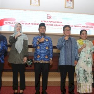 Pengukuhan Kepala OJK Sulselbar, Berkomitmen Tingkatkan Layanan Keuangan