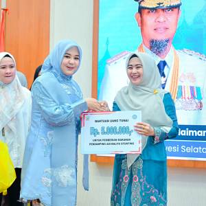Wagub Fatmawati Rusdi Sumbangkan Gaji untuk Penanganan Stunting dan Pendidikan Anak
