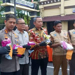 Polrestabes Makassar Musnahkan 11 Kilogram Narkotika Hasil Pengungkapan Kasus