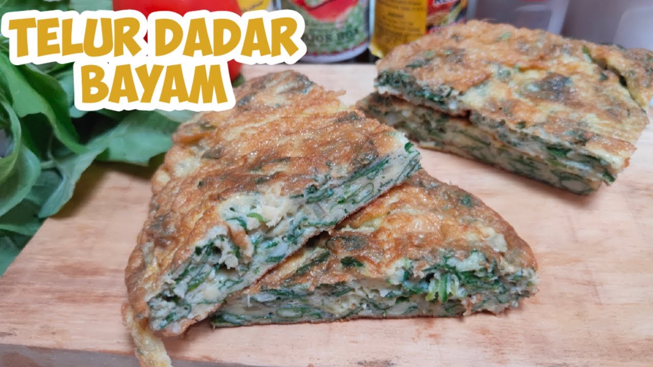 Ilustrasi Telur dadar bayam (Sumber foto: Youtube)