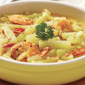 Tumis Sayur Labu Siam Udang, Pendamping Ketupat yang Segar