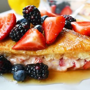 Cream Cheese Stuffed French Toast, Sarapan Lezat dan Mewah