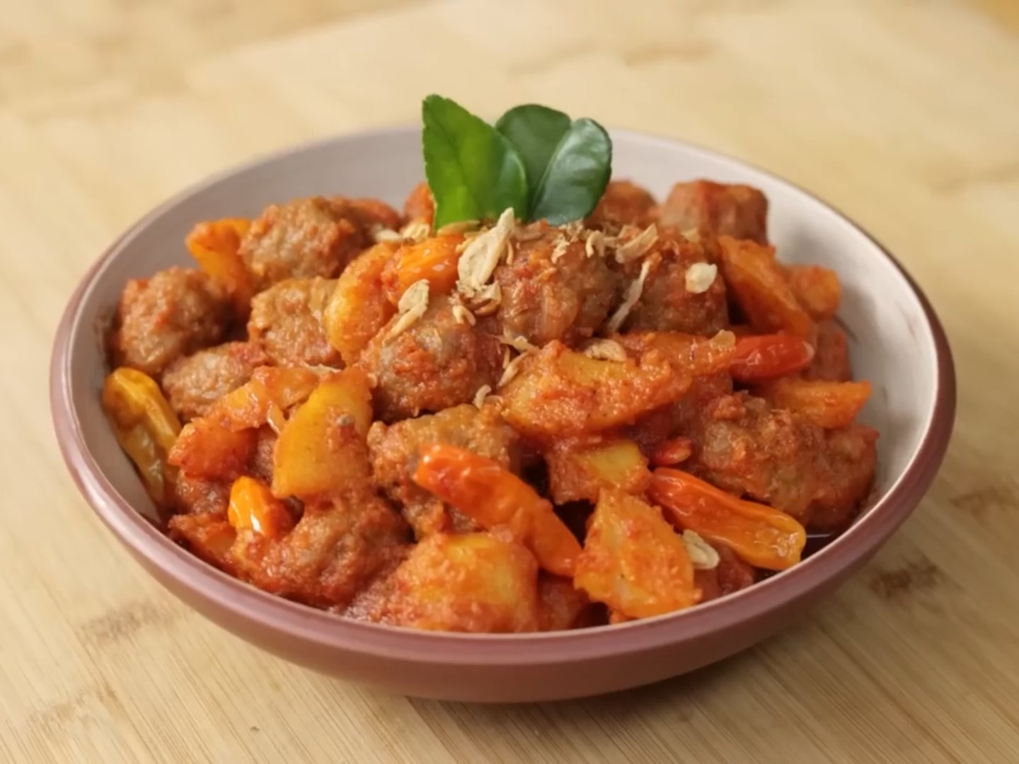 Balado Bola Daging. (Sumber gambar: Chef Devina Hermawan/Twitter)