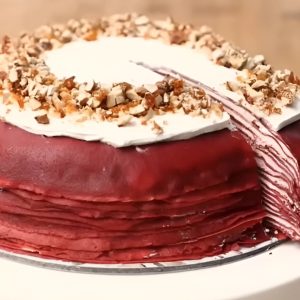Red Velvet Mille Crepes Lembut ala Jebolan MasterChef