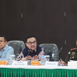 Sekda Sulsel Pimpin Rapat Percepatan Pembebasan Lahan Bendungan Jenelata