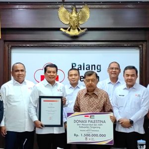 Solidaritas untuk Palestina: PMI Terima Donasi Rp1,5 Miliar dari Kabupaten Tangerang