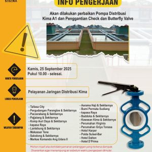 Perbaikan Pompa Kima A1, Distribusi Air di Sejumlah Wilayah Makassar Terganggu Sementara