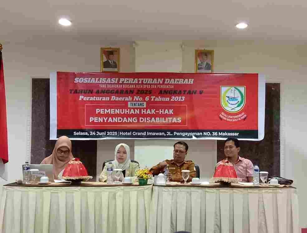 DPRD Soroti Hak Disabilitas, Rezeki Nur Tegaskan Komitmen Kota Makassar Inklusif