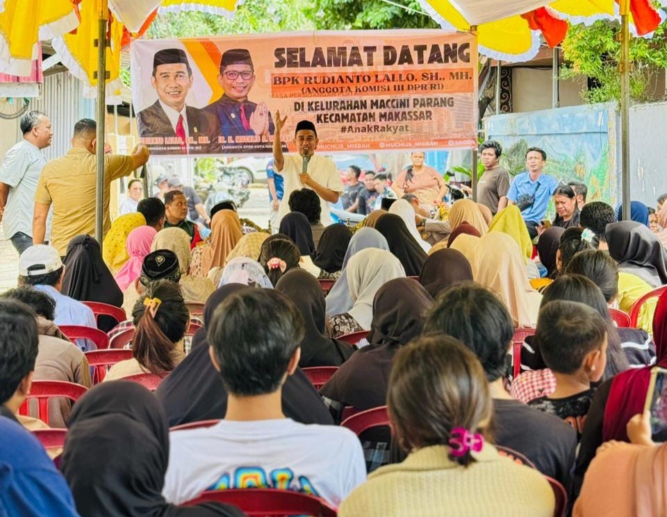 Rudianto Lallo Selenggarakan Reses di Makassar dengan Menawarkan Berbagai Program dan Bantuan