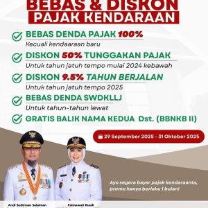 Diskon Pajak Kendaraan Resmi Berlaku! Program Bebas Denda Disambut Antusias