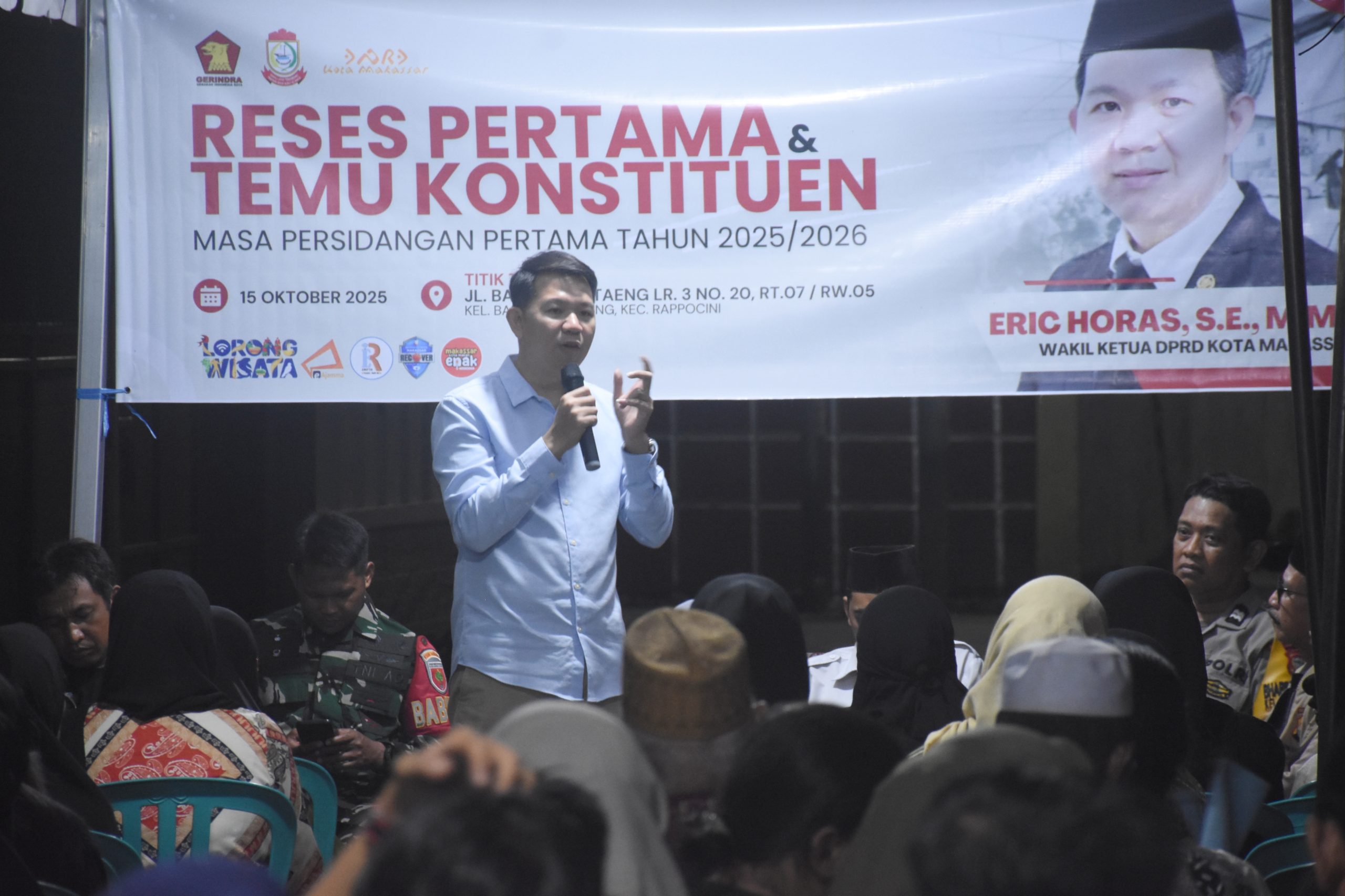 Eric Horas Dukung Peningkatan Pengadaan CCTV dan Sosialisasi Bantuan Sosial di Rappocini