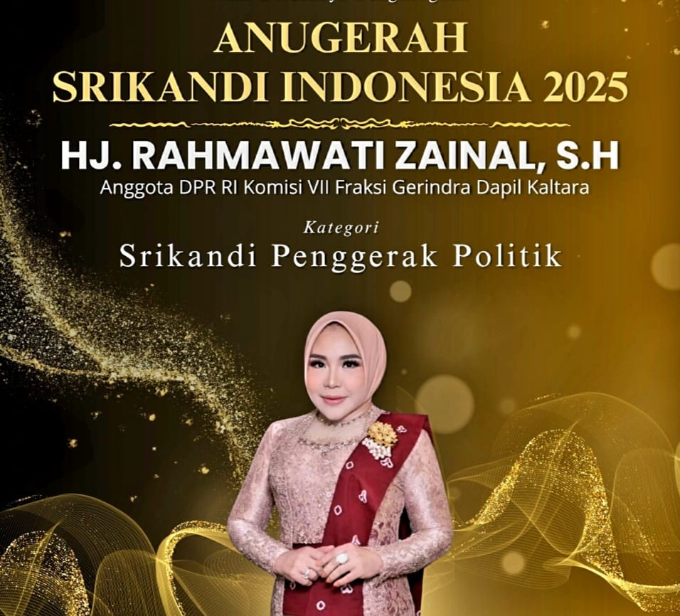 Rahmawati Zainal Raih Anugerah Srikandi Indonesia 2025 Kategori Penggerak Politik