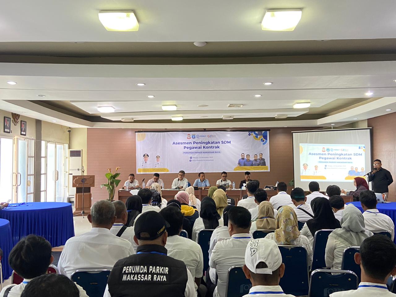 Direksi dan Dewan Pengawas Perumda Parkir Makassar Raya Gelar Asesmen SDM Pegawai Kontrak