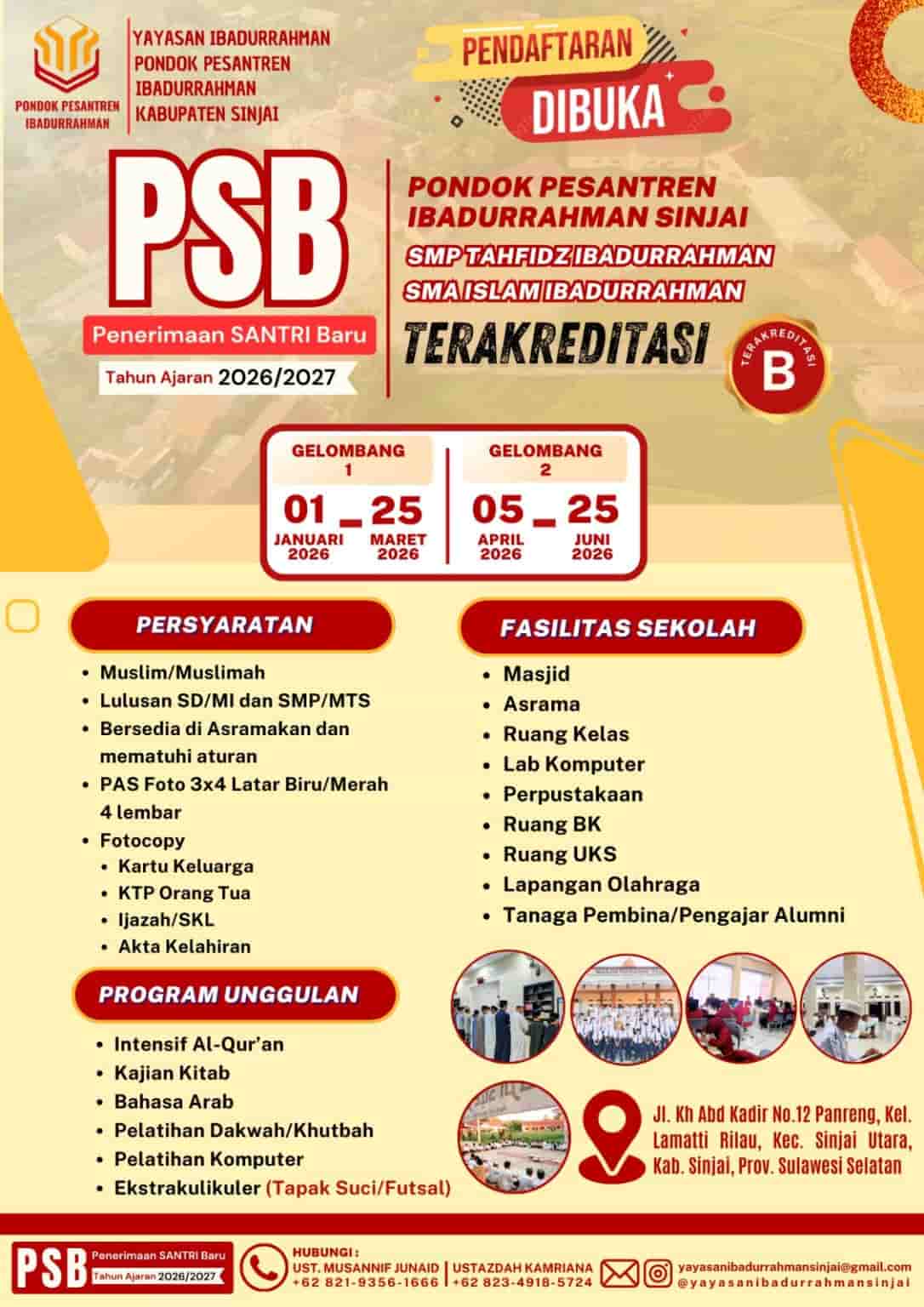 Temukan Pendidikan Qur’ani dan Life Skill Berkualitas di Pondok Pesantren Ibadurrahman Sinjai yang Membuka Peluang Masa Depan!