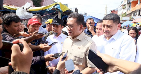 Pastikan Harga Stabil Jelang Idulfitri, Mendag dan Wali Kota Makassar Sidak Pasar Terong