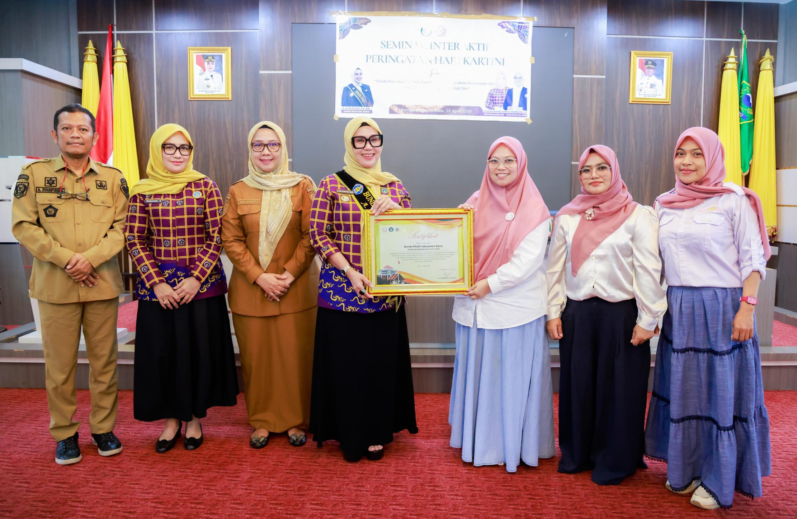 Bupati Barru Buka Seminar FPPI, Tekankan Peran Perempuan dalam Tumbuh Kembang Anak