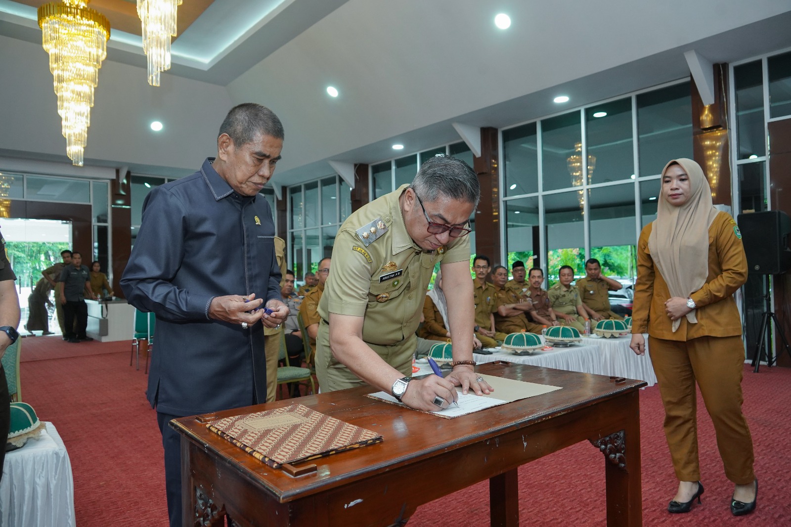 35 Calon Kades di Barru Deklarasi Damai, Wabup Tekankan Adu Gagasan Bukan Saling Menjatuhkan