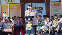 Wabup Barru Pimpin Apel Pergeseran Pasukan PAM TPS Pilkades 2026