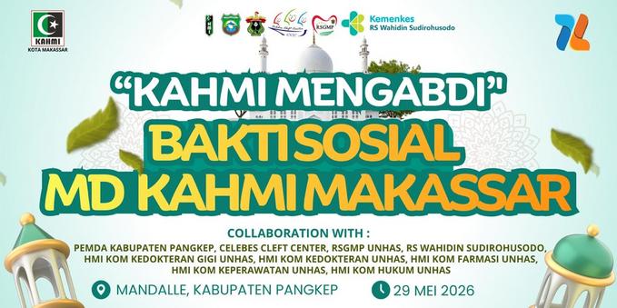KAHMI Makassar Rayakan Milad ke-60, Gelar Bakti Sosial Kesehatan dan Tablig Akbar di Pangkep