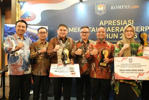 Makassar Dinobatkan Terbaik I Creative Financing Se-Sulawesi, Terima Insentif Rp3 Miliar