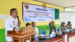 Pemkab Barru dan Kodim 1405/Parepare Sosialisasikan Persiapan Lahan Pembangunan Yonif TP di Anabanua