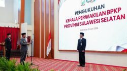 Gubernur Sulsel Resmi Lantik Mardiyanto Arif Rakhmadi sebagai Kepala BPKP, Tekankan Sinergi Pengawasan