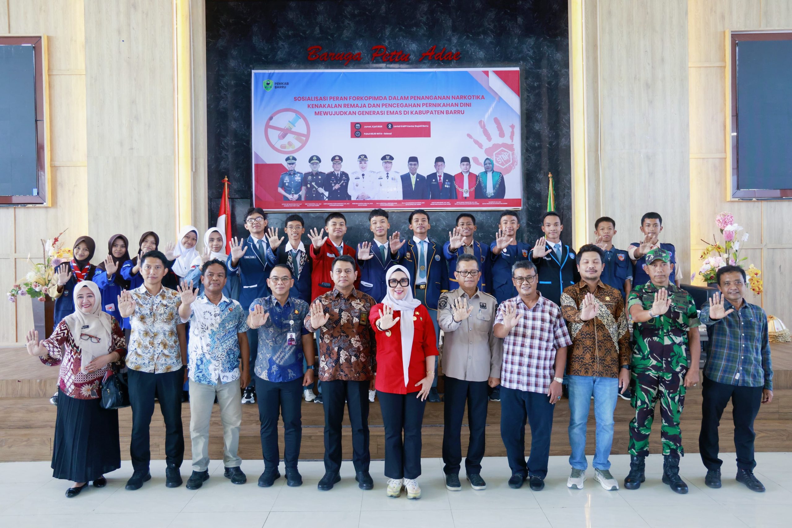 Bupati Barru Tegaskan Tak Ada Ruang bagi Narkoba dan Pernikahan Anak Demi Wujudkan Generasi Emas 2045