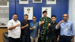 PLT Dirut PDAM Makassar Terima Audiensi Danyonkav-10, Bahas Peningkatan Layanan Air Bersih Asrama