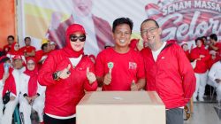 Ribuan Warga Barru Ikuti Senam Gelora Merah Putih, Bupati Tambah Hadiah Doorprize