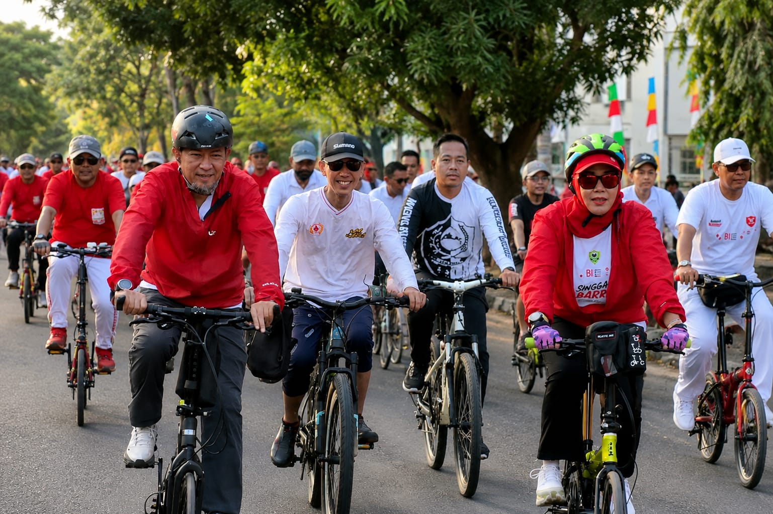 Bupati Barru Ikuti Sepeda Santai HUT Kemerdekaan