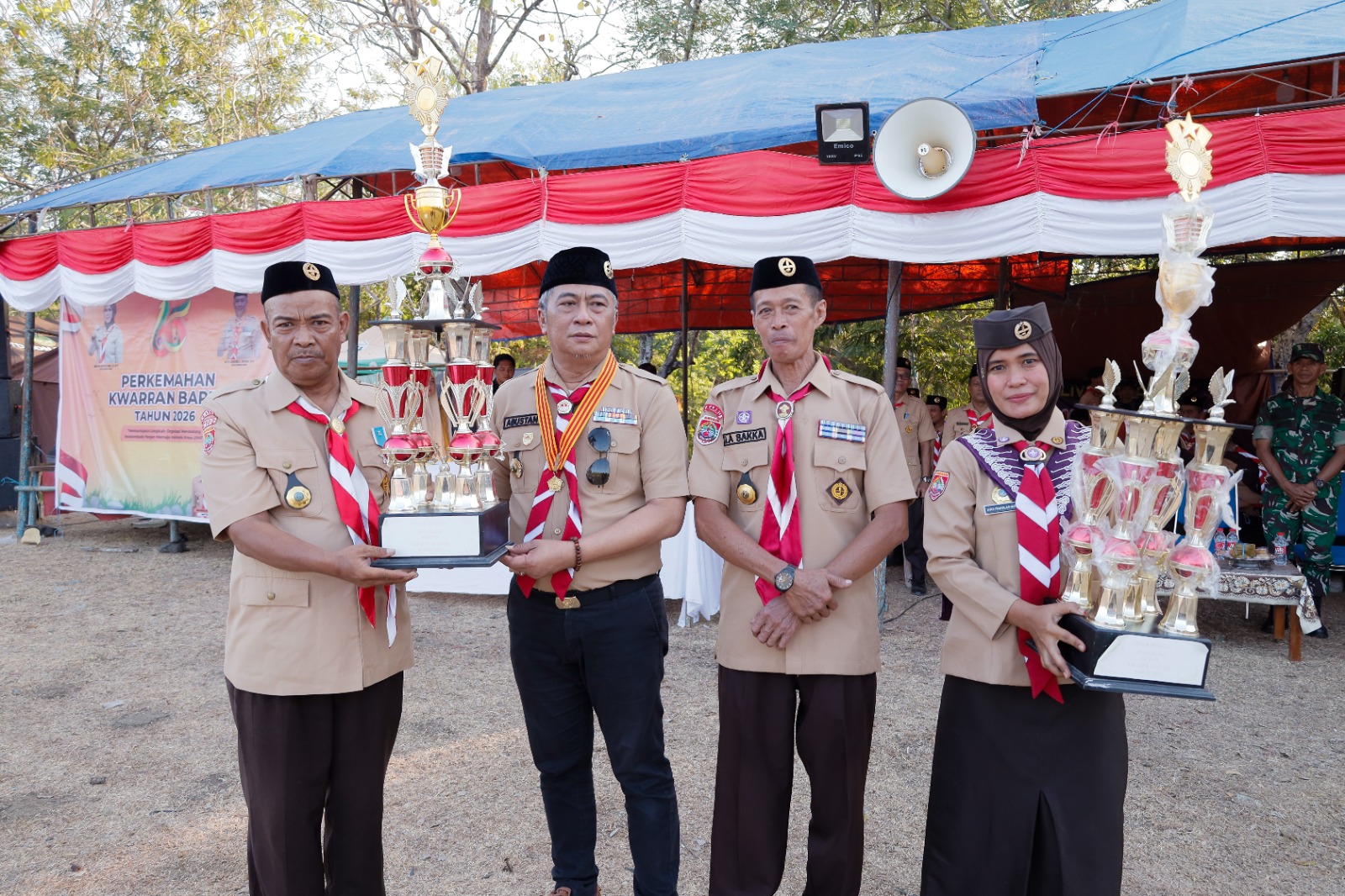 Perkemahan Tingkat Kecamatan Barru 2026 Resmi Dibuka, Wabup Tekankan Pembentukan Karakter Generasi Muda