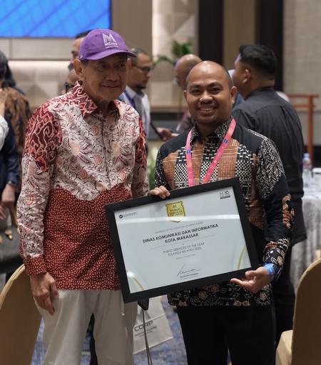 Diskominfo Makassar Raih Public Service of the Year Sulsel 2026 Berkat Inovasi Lontara+
