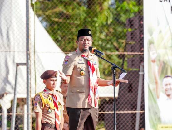 Gubernur Sulsel Sebut Anggota Pramuka Sebagai Cikal Bakal Mewujudkan Indonesia Emas 2045