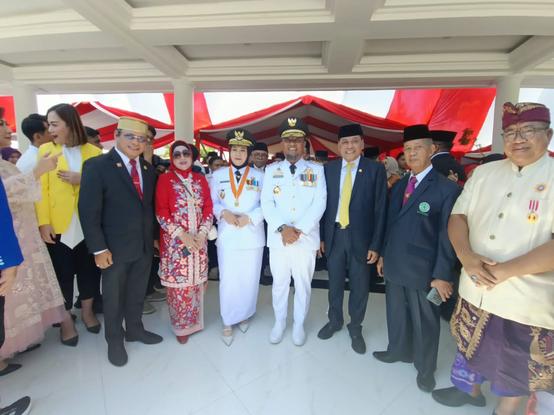 Nurdin Halid Hadiri Upacara HUT Kemerdekaan di Makassar, Soroti Kebijakan Pemerintah Pusat