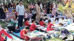 Ratusan anak TK di Luwu Utara unjuk kreativitas pada lomba mewarnai tingkat kabupaten