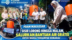 PDAM Makassar Sisir Lorong hingga Malam, Salurkan Bantuan Air Gratis untuk Warga Terdampak Kemarau
