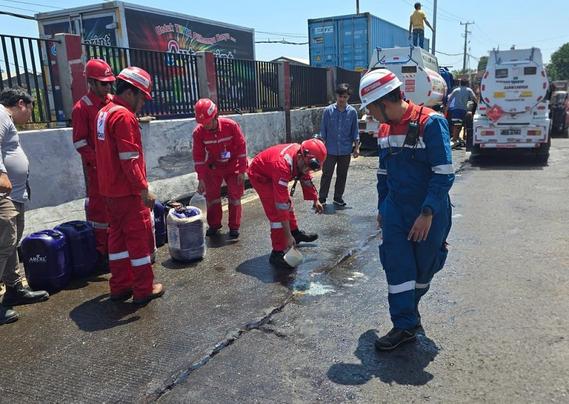 Tumpahan Biosolar di Tol Ir Sutami Makassar, Pertamina Patra Niaga Sigap Beri Bantuan Penanganan