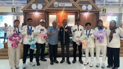 Bawa pulang medali Asian Games 2026, atlet asal Sulsel disambut Pemprov di bandara