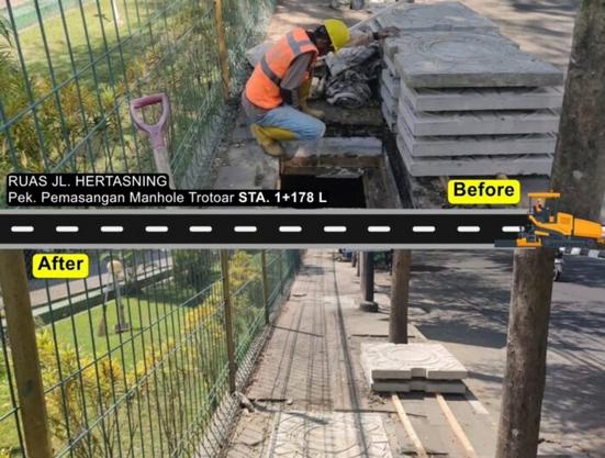 Proyek MYP Paket 1 Sulsel Masuki Tahap Penataan Pedestrian dan Drainase di 13 Ruas Jalan