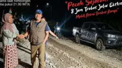 Sejarah baru, untuk pertama kalinya kendaraan roda empat berhasil tembus ke Kecamatan Rampi